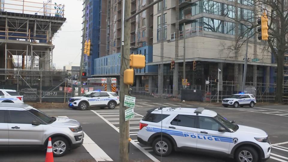 Three construction workers died after falling 70 feet from collapsed scaffolding in Dilworth, Charlotte Fire confirmed. It happened just after 9 a.m. Monday at a construction site on East Morehead Street, near Euclid Avenue, firefighters said.