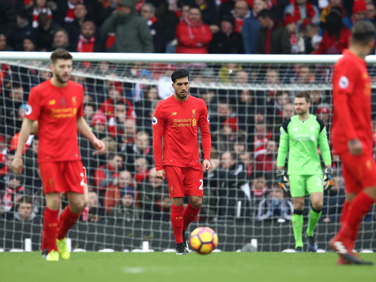 Liverpool suffered their third defeat of the season in a shock reverse at Anfield: Getty