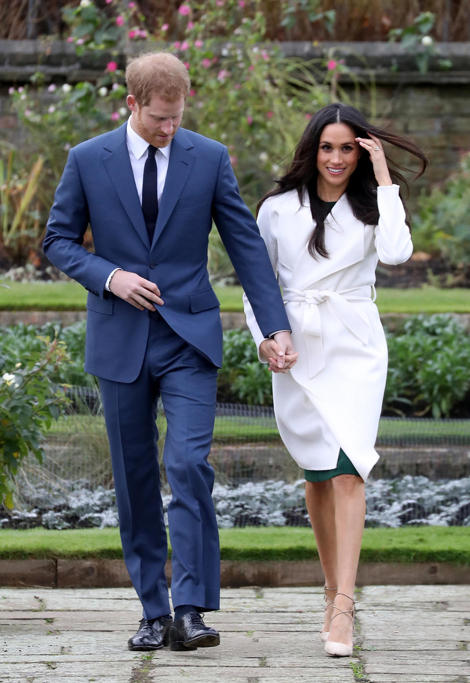 Now this is an outfit we can get behind when announcing a royal engagement!