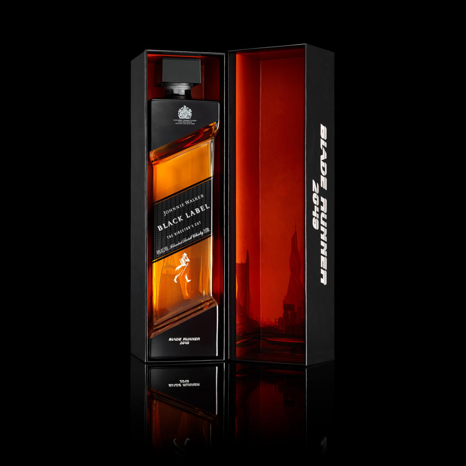 Johnnie Walker Black Label The Director’s Cut is available for Blade Runner fans in the UK from Amazon.co.uk with RRP £80. (Johnnie Walker)