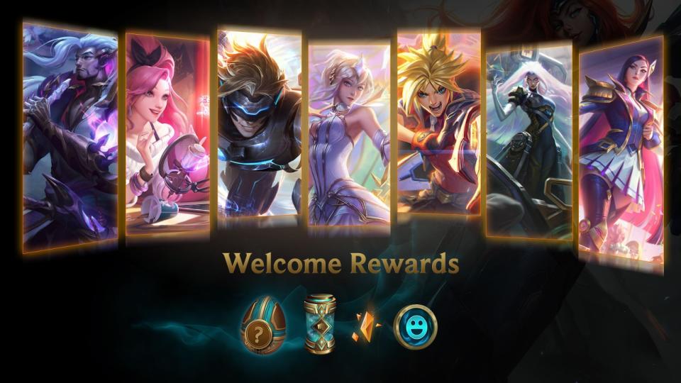 The Welcome Event will feature generous rewards like permanent skin shards and more. (Photo: Riot Games)