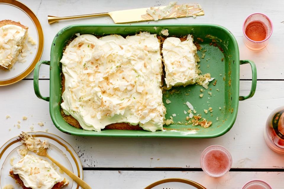 Coconut–Key Lime Sheet Cake