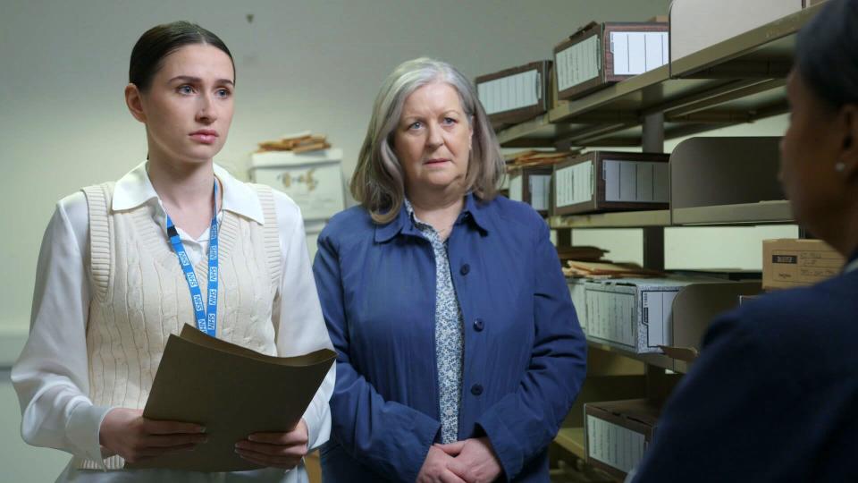 Milly Zero as Lisa Gillespie and Marion O'Dwyer as Bridget Maher in Doctors