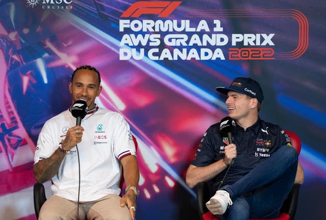 Verstappen at the drivers' press conference