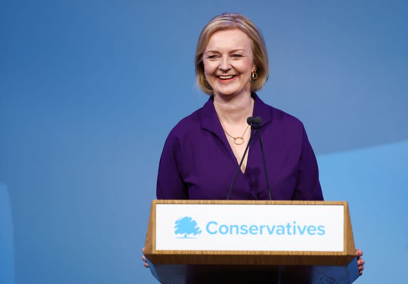 Liz Truss announced as next UK PM following Conservative membership ballot, in London