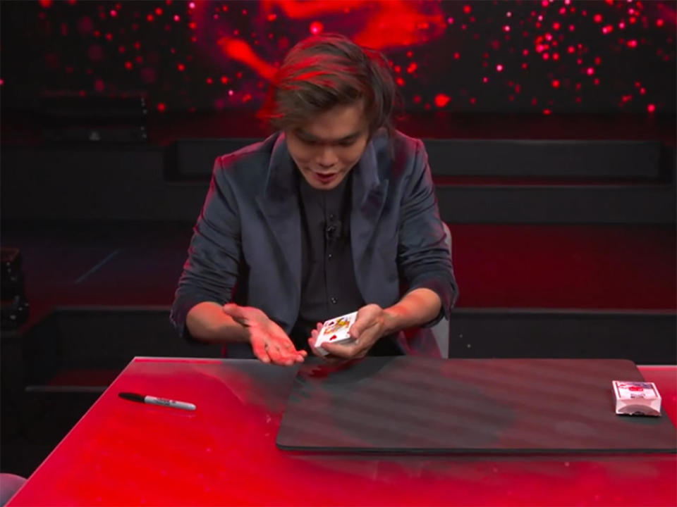 Nothing up my sleeves ... except magic!  Illusionist Shin Lim.  / Credit: CBS News