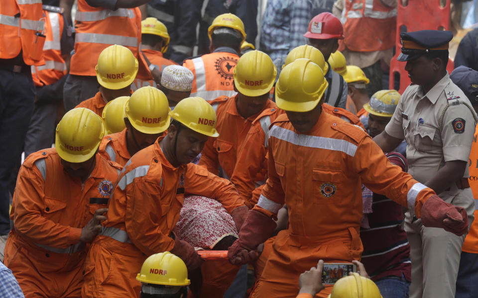 Mumbai building collapses after torrential rain