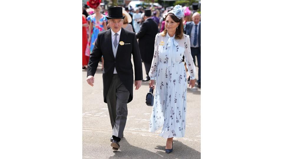 Carole and Michael Middleton seen on the second day of Royal Ascot