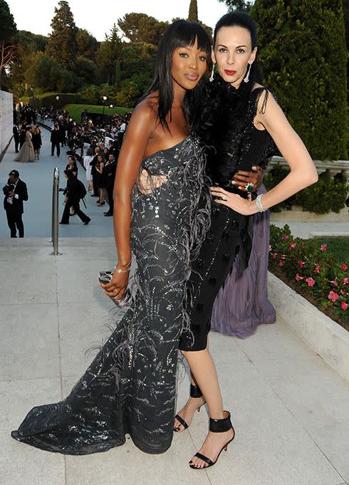 L'Wren Scott with close friend Naomi Campbell.