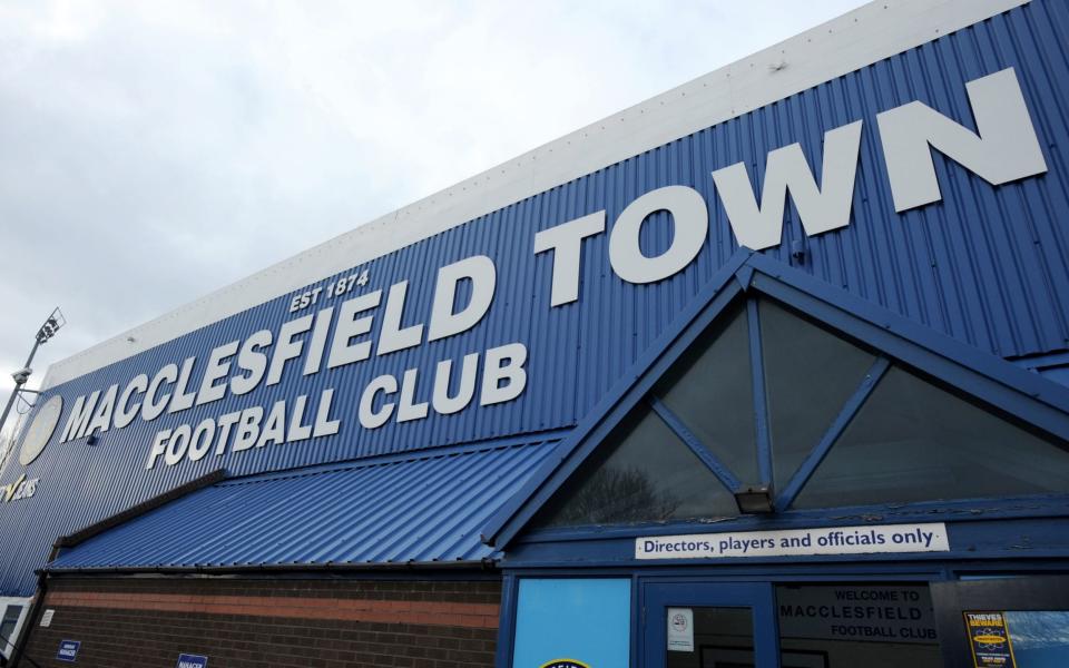 A general view of Macclesfield Town's football ground Moss Rose - PA