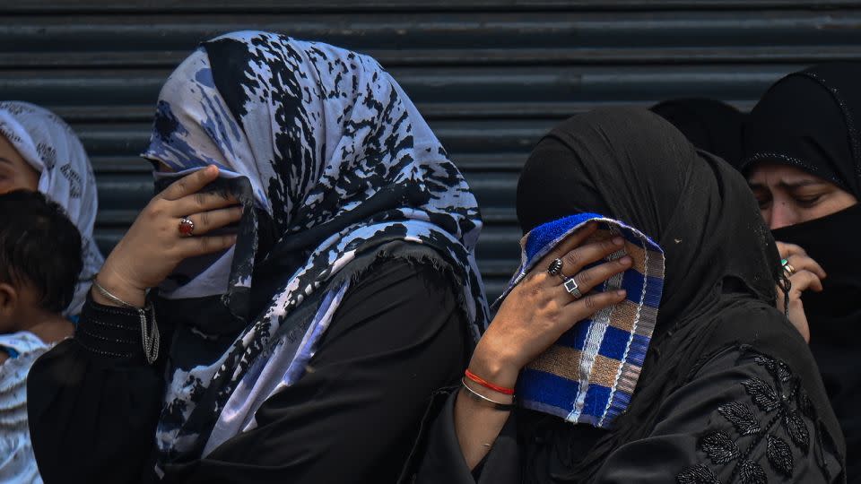 Shiite Muslim women dressed in black mark Ashura in the old quarters of New Delhi, India. - Kabir Jhangiani/NurPhoto/Getty Images