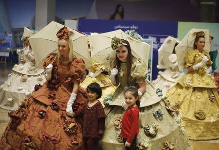 Russian performers participate in the Dubai Shopping Festival at Dubai Festival City, January 22, 2015. REUTERS/Ahmed Jadallah