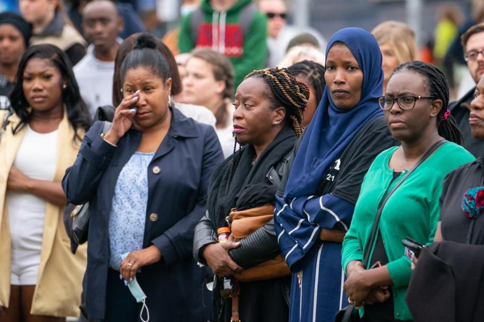 A vigil was held in General Gordon Square, Woolwich on Saturday (Dominic Lipinski/PA) (PA Wire)