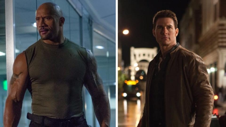 Could The Rock have been Jack Reacher instead of Tom Cruise? (Credit: Universal/Paramount)
