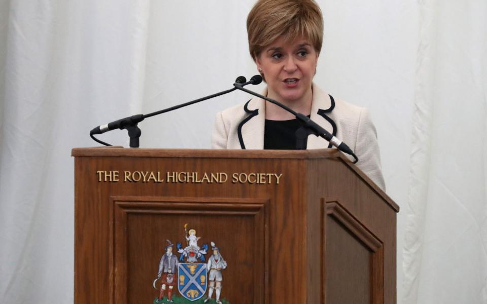 First Minister Nicola Sturgeon speaks with farmers during the second day of the 177th Royal Highland Show in Edinburgh - Credit: PA