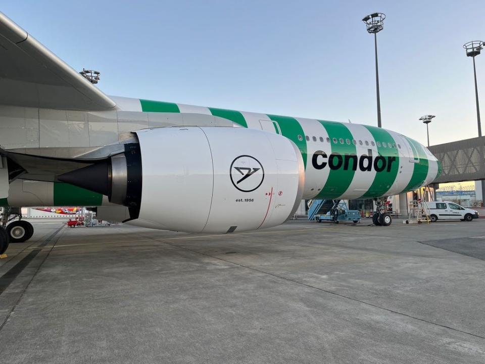 Condor's A330neo in newest livery.