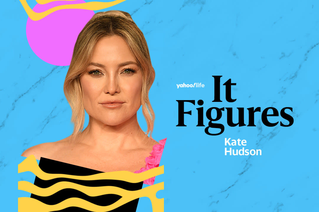 Kate Hudson shares her fitness philosophy. (Photo illustration: Yahoo News; photo: Getty Images)