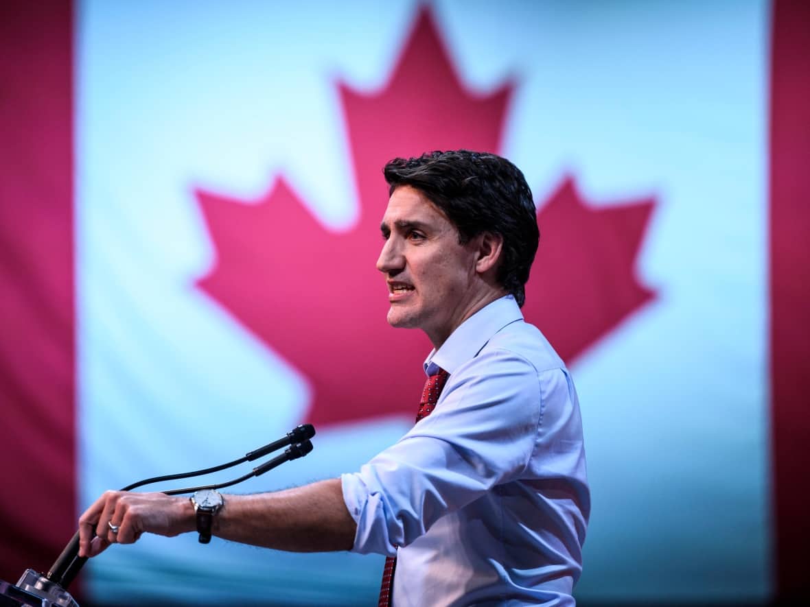 Prime Minister Justin Trudeau makes a keynote address at the 2023 Liberal National Convention in Ottawa, on May 4, 2023. His government has been hounded by questions about how it handled intelligence reports detailing a Chinese government plot to target MPs, following a Globe and Mail investigation. (Justin Tang/The Canadian Press - image credit)