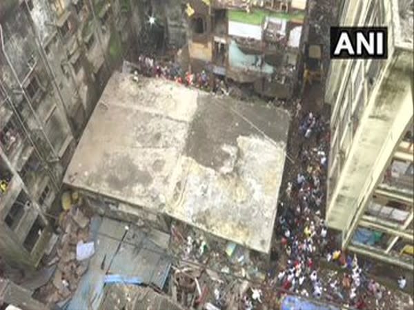 A visual of the building collapse site. [Photo/ANI]