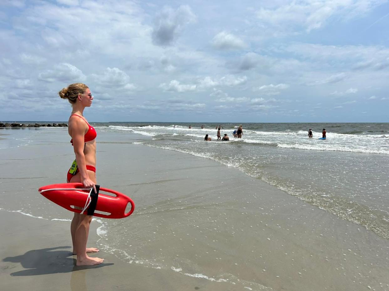 Tybee Island Ocean Rescue warned of potentially dangerous swimming conditions Monday.