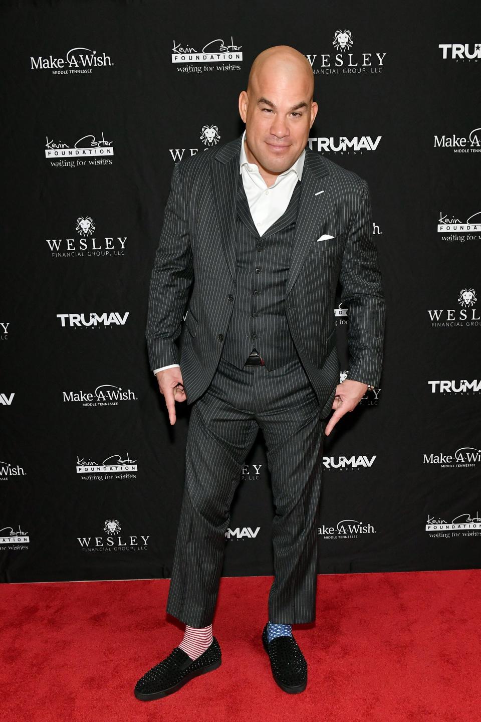 Former UFC Heavyweight World Champion Tito Ortiz attends Waiting for Wishes Celebrity Waiters Dinner hosted by Kevin Carter & Jay DeMarcus in Nashville, Tenn.