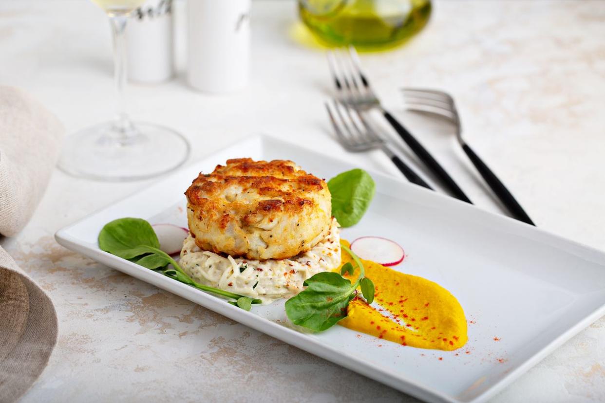 <p>Established as a small Italian grocery in 1952, Angelina’s of Maryland is renowned for its Maryland crab cakes made with heaps of jumbo lump Atlantic blue crab. The perfect upscale appetizer or snackable side dish for a crowd, these Mini Crab Cakes are made with 100% blue crab meat with just a little bit of bread crumbs and seasoned mayo to hold them all together.</p><span class="copyright"> VeselovaElena / iStock </span>