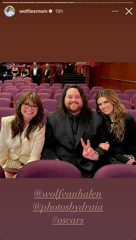 <p>Valerie Bertinelli/Instagram</p> Valerie Bertinelli, Wolfgang Van Halen and Andraia Allsop