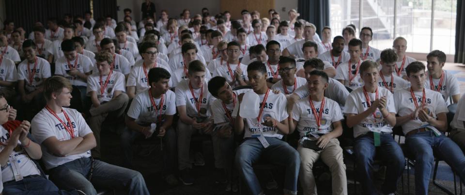 Filmmakers captured vulnerability and intimacy amid a group of Texas teens in "Boys State."