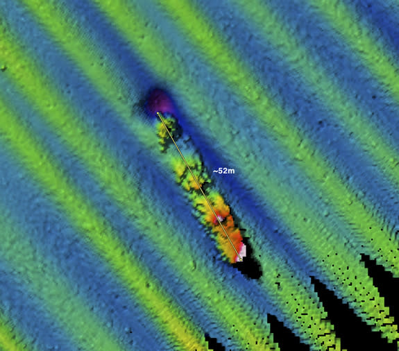 A NOAA/Fugro multibeam sonar survey of the area around Farallon Islands detected a probable shipwreck in September 2009, later identified as the missing USS Conestoga.