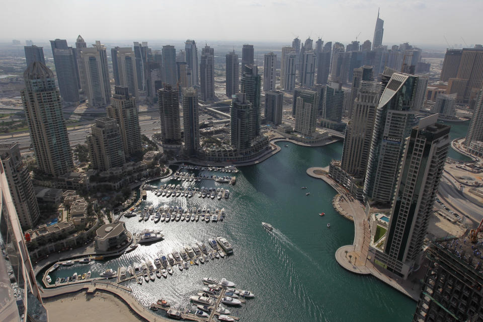 Hafeez Contractor, one of India's best known architects, plans to develop a world city alongside the river Ganges here - on the lines of Dubai - that will boast of eco-friendly buildings and water sports facilities, officials here say. (Pictured left: A general view of Dubai Marina. Photo by David Rogers/Getty Images)