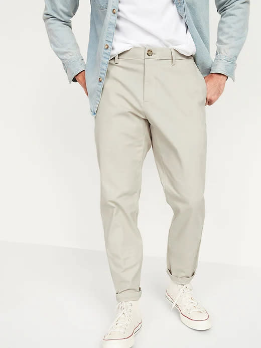 Athletic Ultimate Built-In Flex Chino Pants. Image via Old Navy.