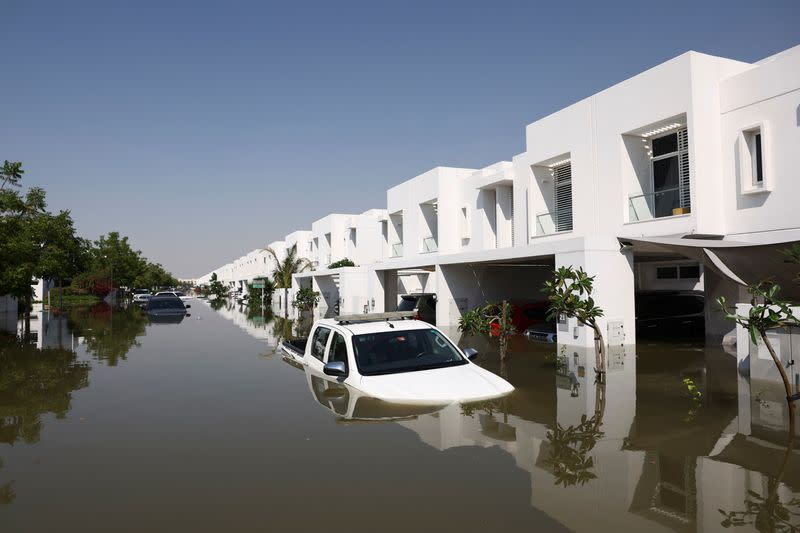 Aftermath of floods caused by heavy rains in Dubai