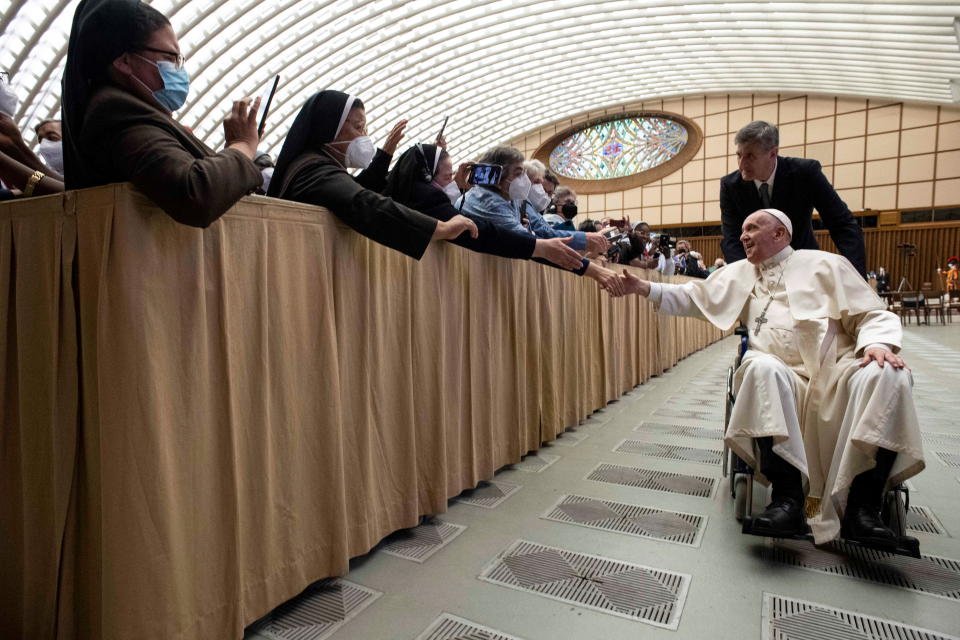 <p>Vatican Media/Handout via REUTERS</p> 