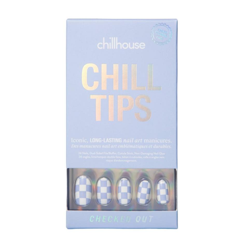 <p><a href="https://go.redirectingat.com?id=74968X1596630&url=https%3A%2F%2Fwww.target.com%2Fp%2Fchillhouse-chill-tips-nail-art-press-ons-checked-out%2F-%2FA-83705672&sref=https%3A%2F%2Fwww.cosmopolitan.com%2Fstyle-beauty%2Fbeauty%2Fg31192211%2Fbest-press-on-nails%2F" rel="nofollow noopener" target="_blank" data-ylk="slk:Shop Now;elm:context_link;itc:0;sec:content-canvas" class="link ">Shop Now</a></p><p>Chill Tips Nail Art Press Ons</p><p>target.com</p><p>$15.99</p>