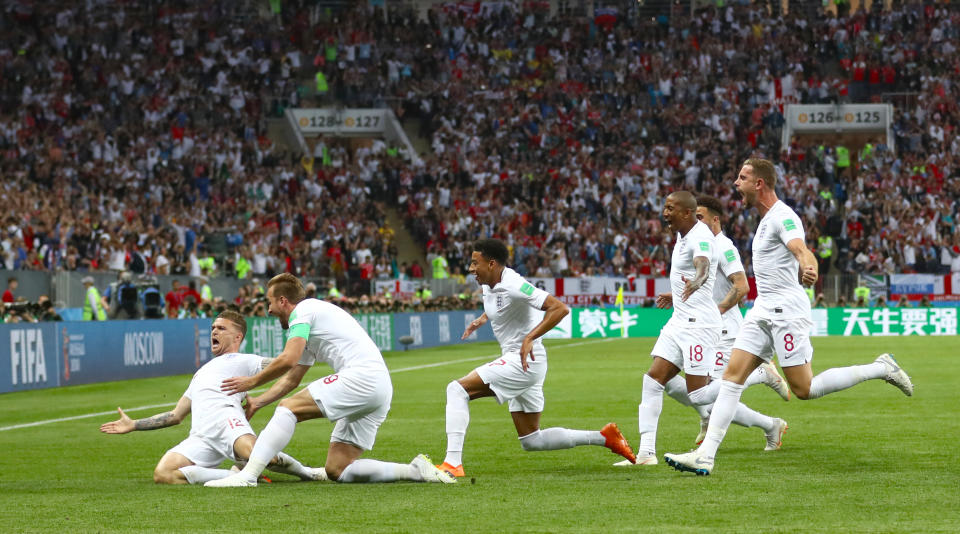 Big moment: England’s Kieran Trippier was the Man of the Match in Moscow