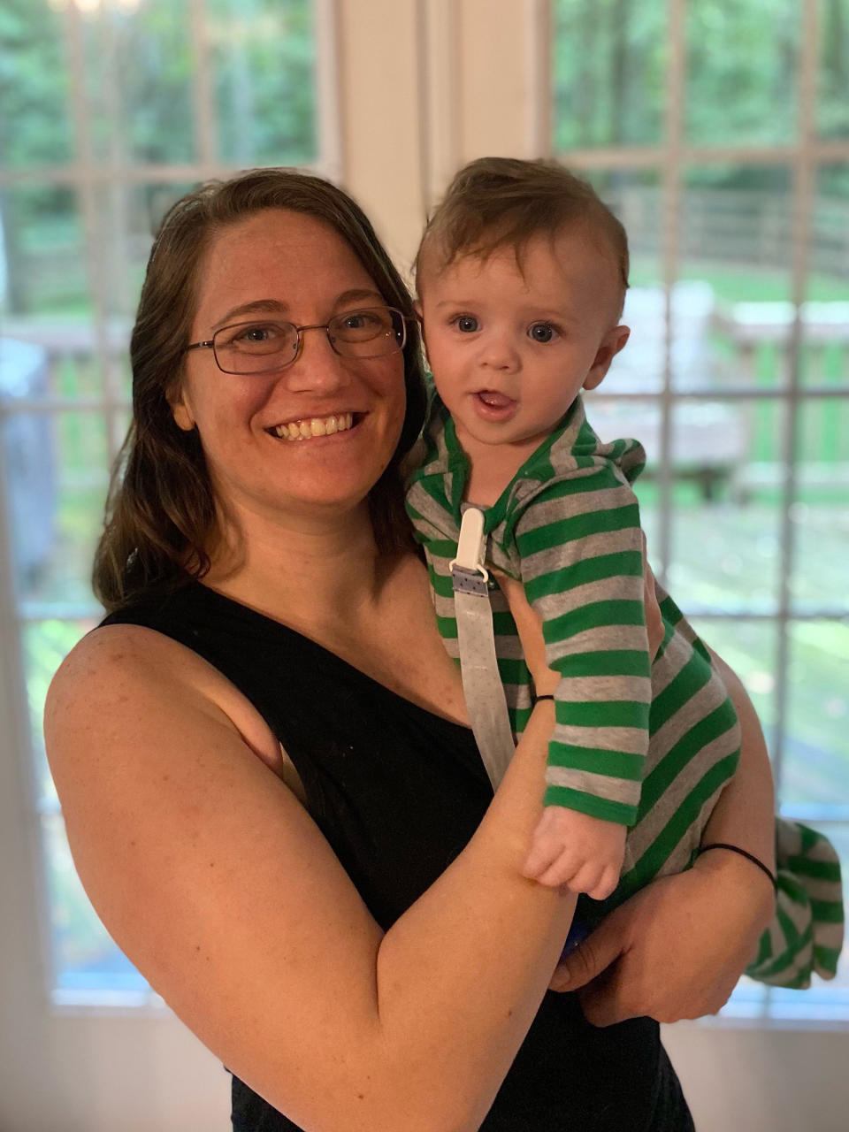 Jewel Pfaffroth and her son.<span class="copyright">Courtesy Jewel Pfaffroth</span>