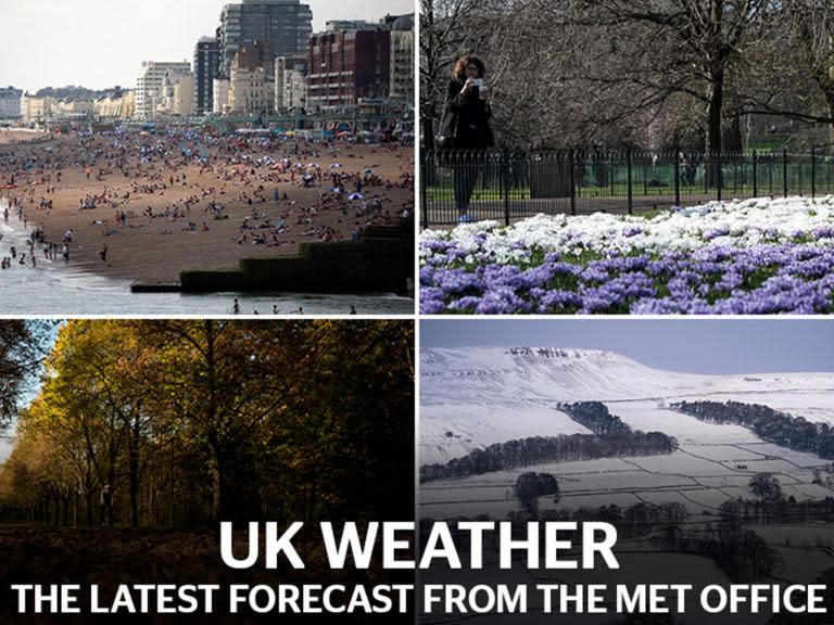 UK weather: The latest Met Office forecast