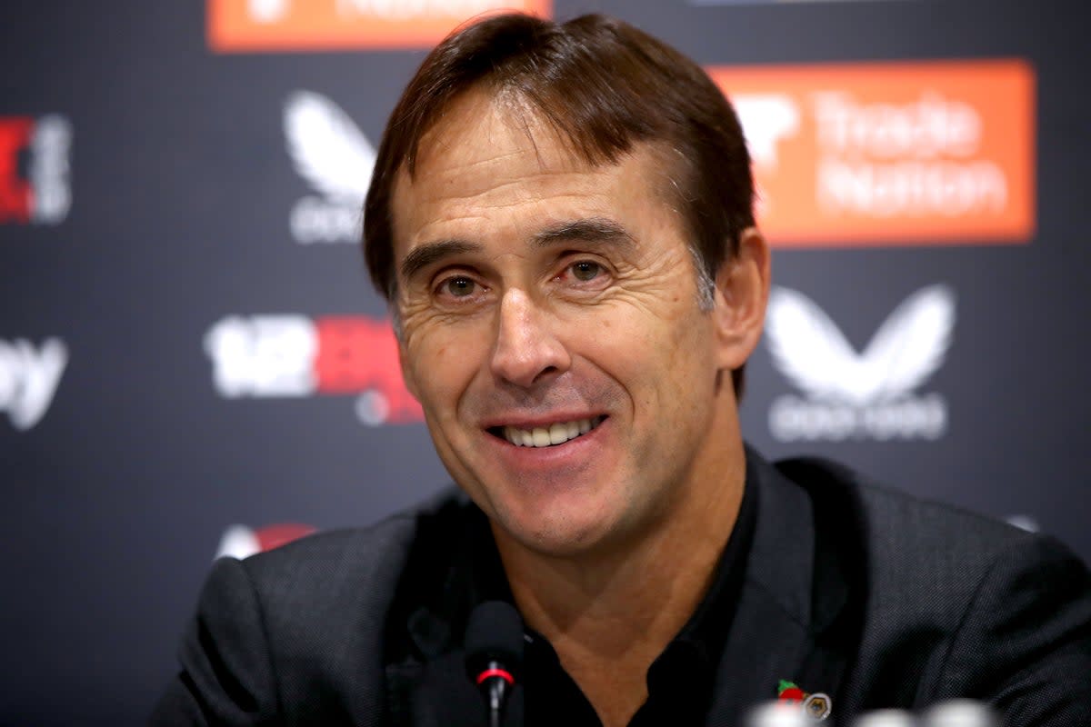 Julen Lopetegui is ready for his first competitive match as Wolves manager (Simon Marper/PA) (PA Wire)