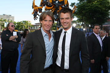 Director Michael Bay and Josh Duhamel at the Los Angeles premiere of DreamWorks/Paramount Pictures' Transformers