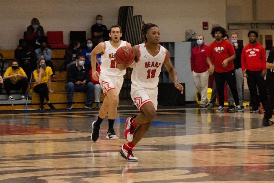 Keyth Key is one of the leaders for the Bridgewater State men's basketball team this season