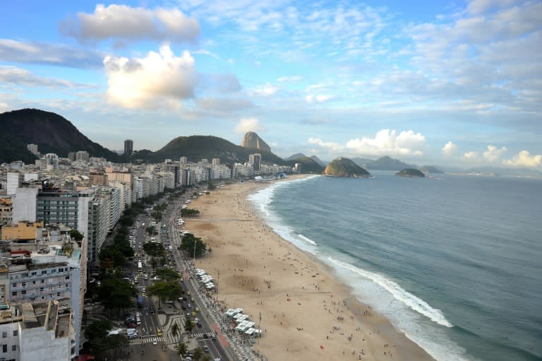 Copacabana beach in Rio de Janeiro is a showcase for footballing skills that seem to be in Brazil's DNA