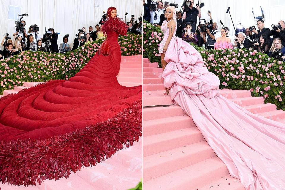 Cardi B and Nicki Minaj Both Hit Met Gala Red Carpet 8 Months After Brawl