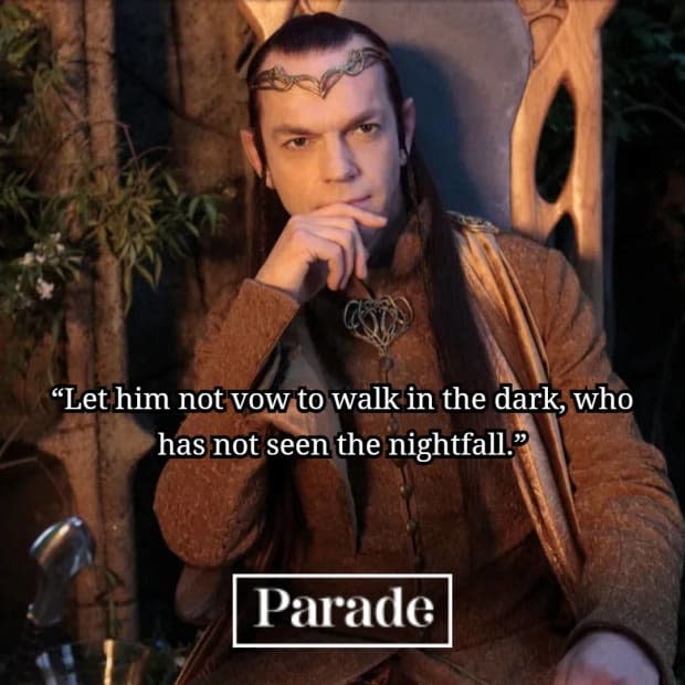 "Lord of the Rings" quote from Elrond<p>New Line Cinema</p>