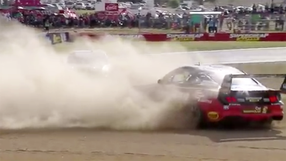 Chaz Mostert and Cam Waters, pictured here both in the sand.