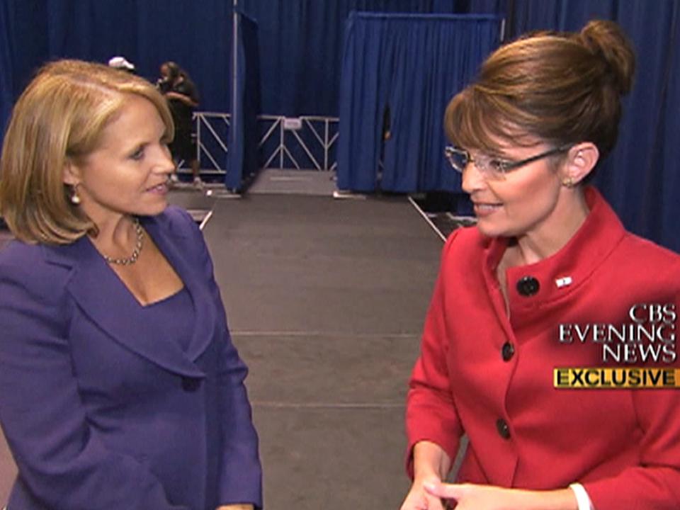 Sarah Palin and Katie Couric