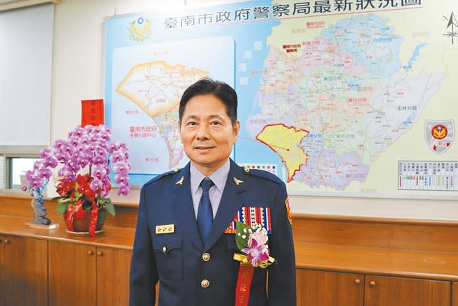 台南市警察局長詹永茂去年7月17日才上任，不到半年就傳出異動。（劉秀芬攝）