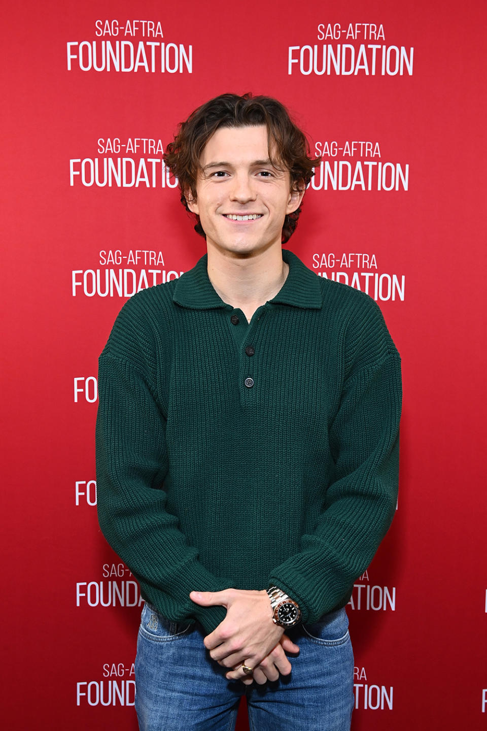 LOS ANGELES, CALIFORNIA - NOVEMBER 29: Tom Holland attends the SAG-AFTRA Foundation Conversations - "The Crowded Room" at SAG-AFTRA Foundation Screening Room on November 29, 2023 in Los Angeles, California. (Photo by Araya Doheny/Getty Images)