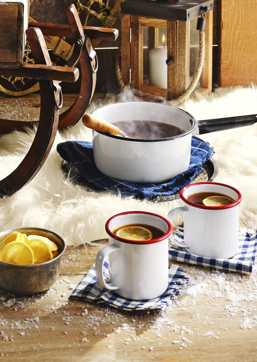 warm tea and cider punch