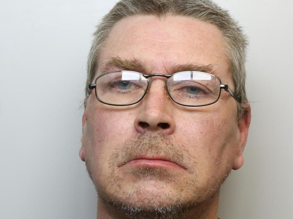 Damian Southern, 44, has been jailed after assaulting his mum. (SWNS)