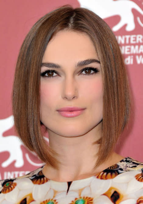 Keira Knightley's Geometric Bob